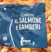 Mängden socker i Pennette al salmone e gamberi