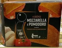 Mängden socker i 4 crepes mozzarella e pomodoro