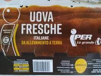Mängden socker i Uova fresche italiane da allevamento a terra