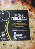 Mängden socker i 1 pizza ai formaggi