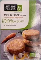 Mängden socker i Mini Burger di soia con carote e quinoa