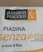 Mängden socker i Piadina senza glutine