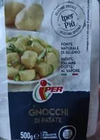 Mängden socker i Gnocchi di patate