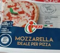Mängden socker i Mozzarella per pizza