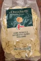 Mängden socker i Le orecchiette pasta fresca