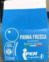 Mängden socker i Panna fresca