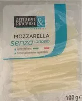 Mängden socker i Mozzarella a fette senza lattosio