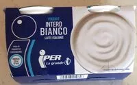 Mängden socker i Yogurt intero bianco