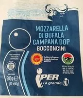 Mängden socker i Mozzarella di bufala campana doc