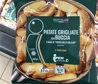 Mängden socker i Patate griglite con buccia