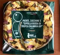 Mängden socker i Patate, zucchine e “cipolla rossa di Tropea calabria IGP