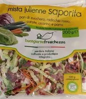 Mängden socker i Mista julienne saporita