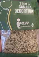 Mängden socker i Semi di canapa decorticata