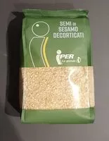 Mängden socker i Semi di sesamo decorticati