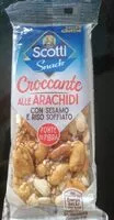 Mängden socker i Croccante alle arachidi con sesamo e riso soffiato
