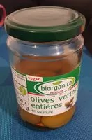 Mängden socker i Olives vertes entières en samur