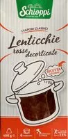 Mängden socker i Lenticchie rosse decorticate