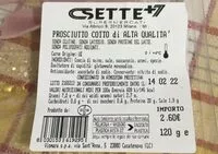 Mängden socker i Prosciutto Cotto Di Alta Qualità