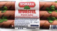 Mängden socker i Wurstel di puro suino