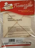 Mängden socker i Tri-mezzino salsa tonno e olive