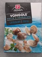 Mängden socker i Vongole cotte e surgelate
