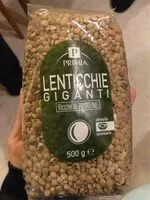 Mängden socker i Lenticchie giganti