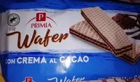 Mängden socker i Wafer con crema al cioccolato