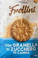 Mängden socker i Frollini