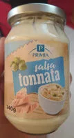 Mängden socker i salsa tonnata primia
