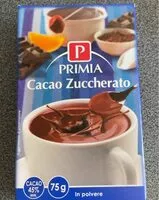 Mängden socker i Cacao zuccherato