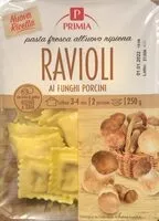 Mängden socker i Ravioli ai funchi porcini