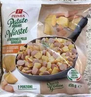 Mängden socker i Patate grigliate e würstel di tacchino e pollo surgelati
