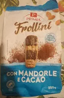 Mängden socker i Frollini con mandorle e cacao