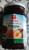Mängden socker i Confettura extra di prugne