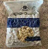 Mängden socker i Arachidi sgusciate e pelate
