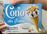 Mängden socker i Cono alla panna