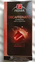 Mängden socker i Decaffeinato espresso