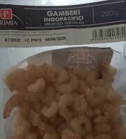 Mängden socker i Gamberi infopacifici sgusciate surgelati