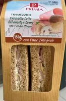 Mängden socker i Tramezzini prosciutto cotto affumicato e crema con funghi porcini