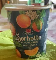 Mängden socker i Sorbetto al mandarino