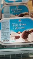 Mängden socker i Gelato cacao panna e nocciola