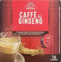 Mängden socker i Caffè al gingseng