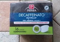 Mängden socker i Decaffeinato espresso cialde