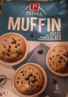 Mängden socker i Muffin con goccie  di cioccolato