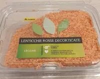 Mängden socker i Lenticchie rosse decorticate