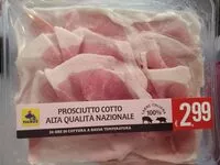 Mängden socker i Prosciutto cotto di alta qualità nazionale