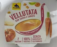 Mängden socker i Vellutata con zucche e carote