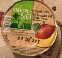 Mängden socker i Polpa di frutta mela e banana