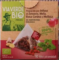 Mängden socker i Preparato per infuso di Zenzero Mela Rosa Canina e Melissa