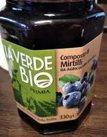 Mängden socker i Composta di mirtilli